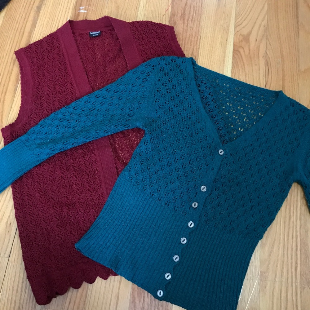 Vintage cardigans LOT handmade